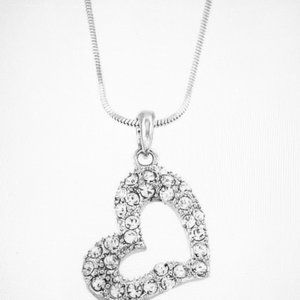 Valentine's Cute Heart Shaped Pendant/Necklace/Charm/Heart Jewelry/Love Necklace